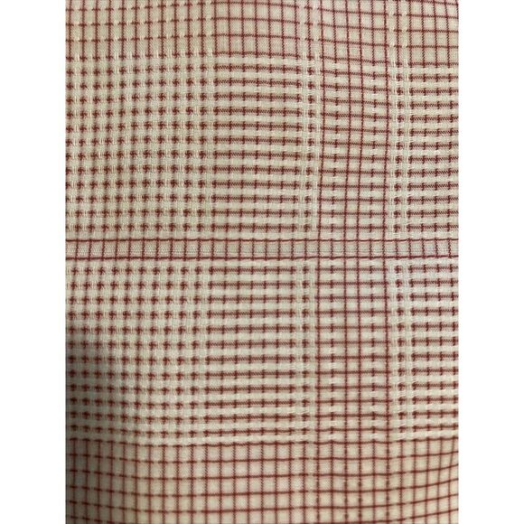 Murano Performance Mens Large Red Plaid Short Sleeve Collared Shirt - Picture 14 of 14